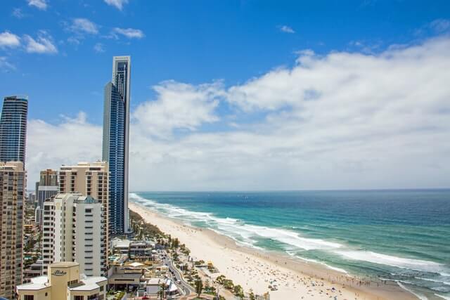 A panoramic view of Gold Coast