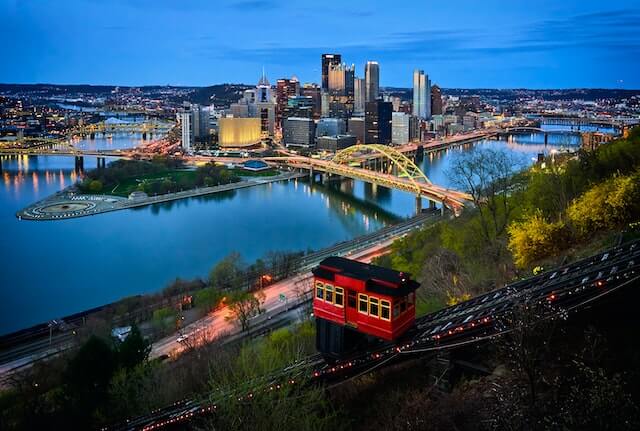 A beautiful view of Pittsburgh