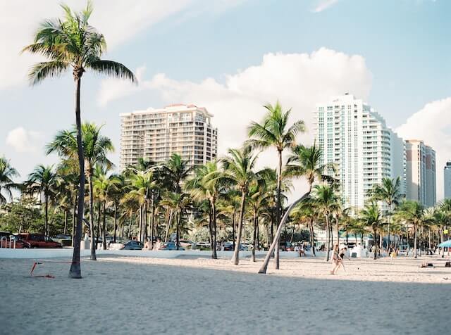 A beach in Miami
